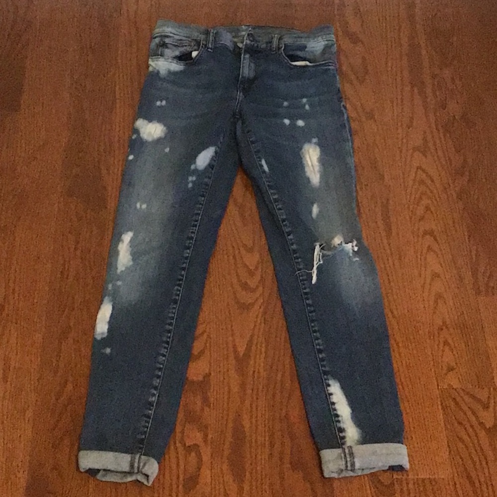 Polo Ralph Lauren Women's Distressed Skinny Jeans - Blue
